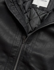 Tom Tailor - fake leather jacket - forårsjakker - black - 4