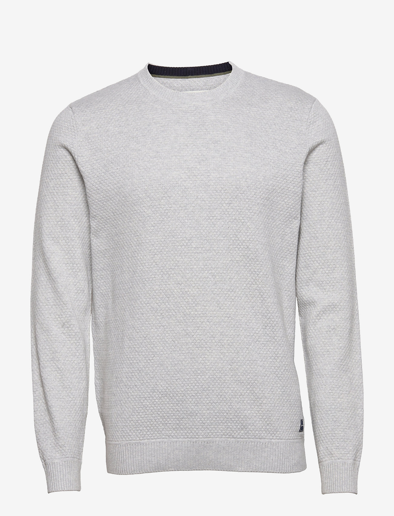 Tom Tailor - structured sweater - light stone grey melange - 0