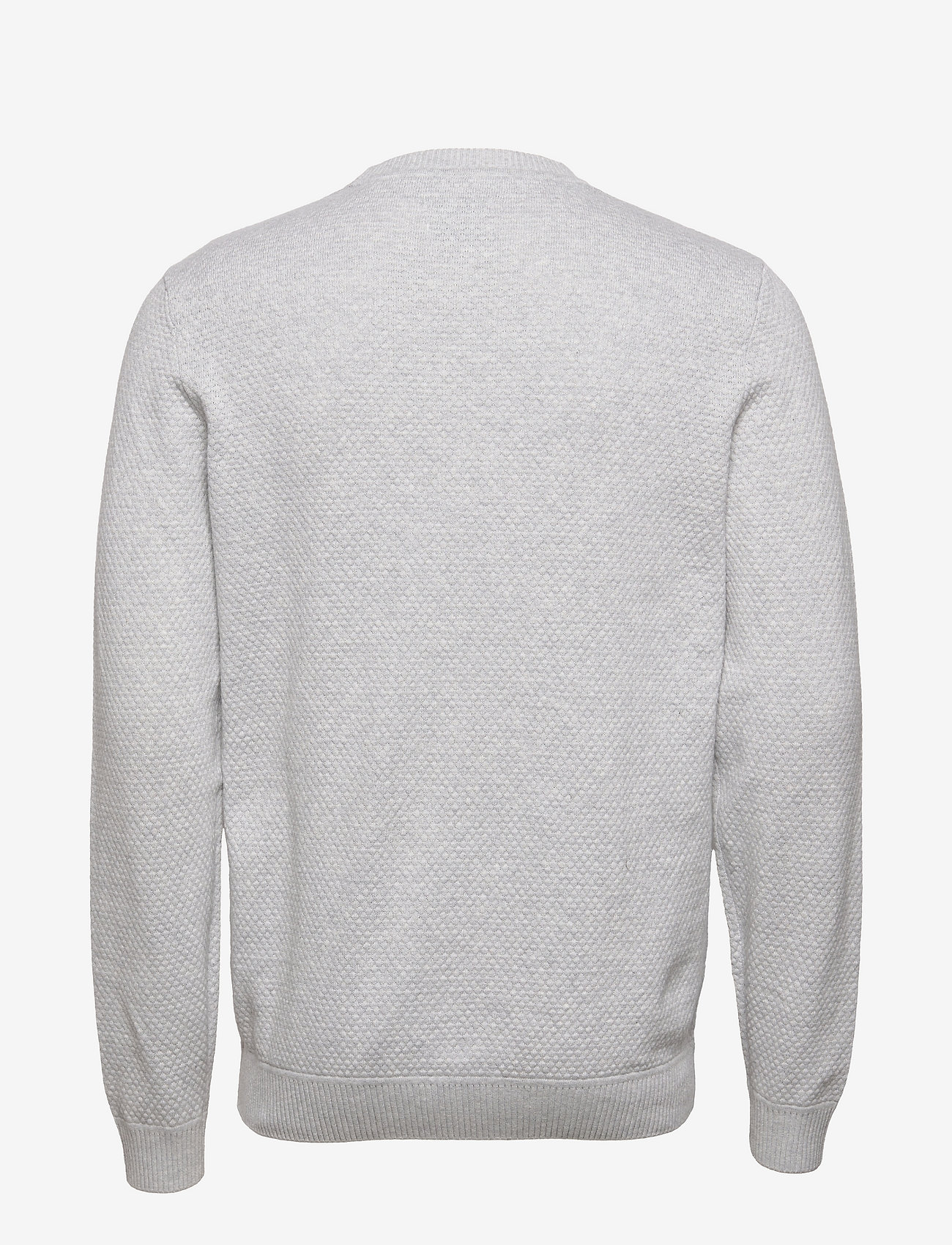 Tom Tailor - structured sweater - light stone grey melange - 1