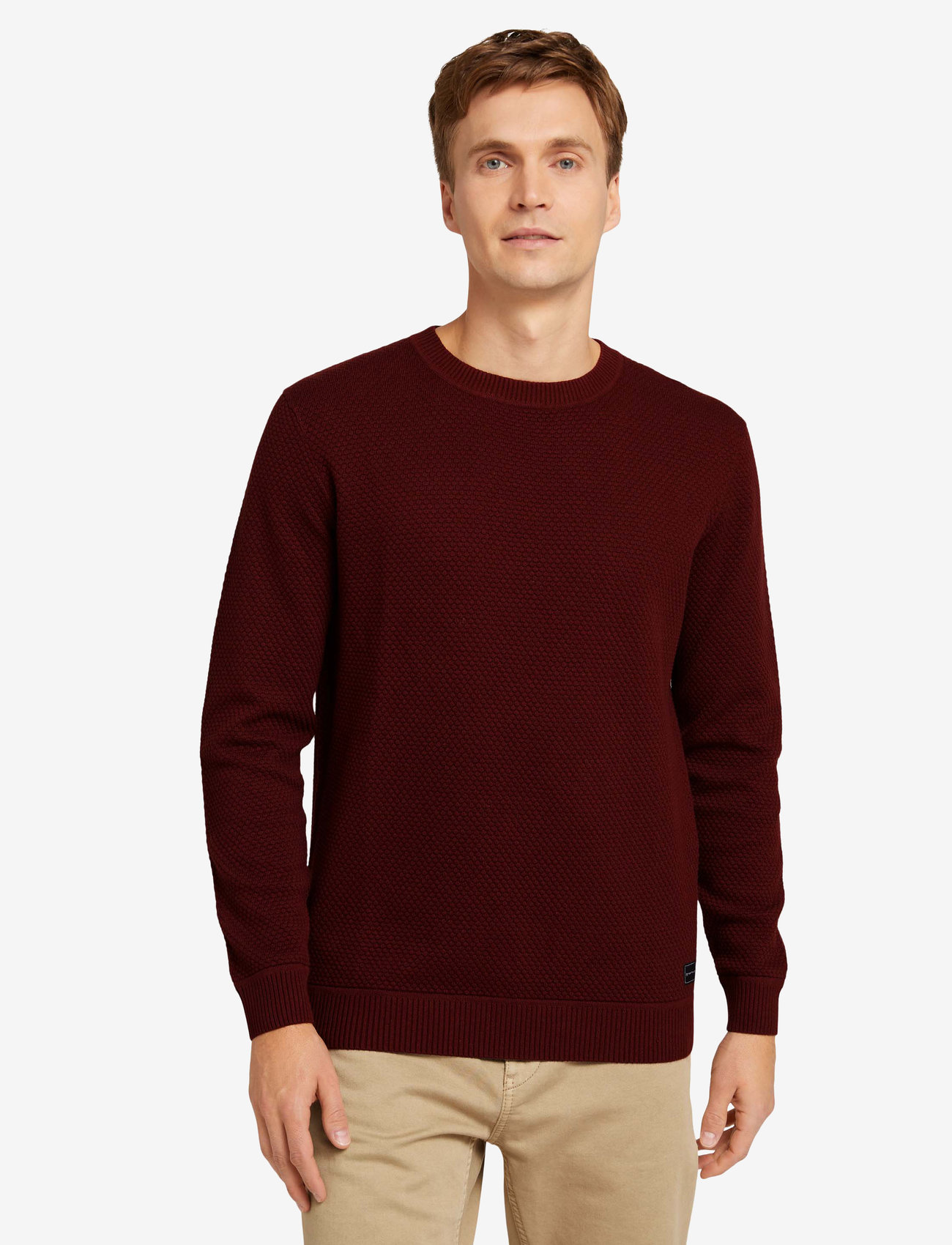 Tom Tailor - structured sweater - decadent bordeaux - 5