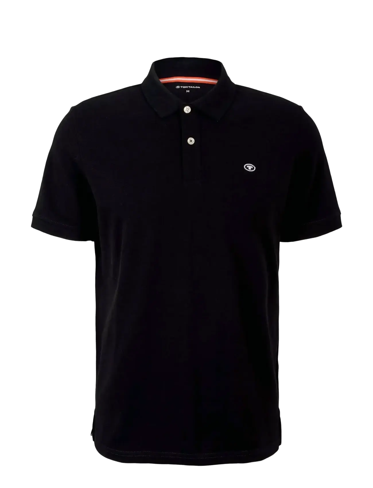 TOM TAILOR Basic Polo With Contrast Schwarz - M - Herren