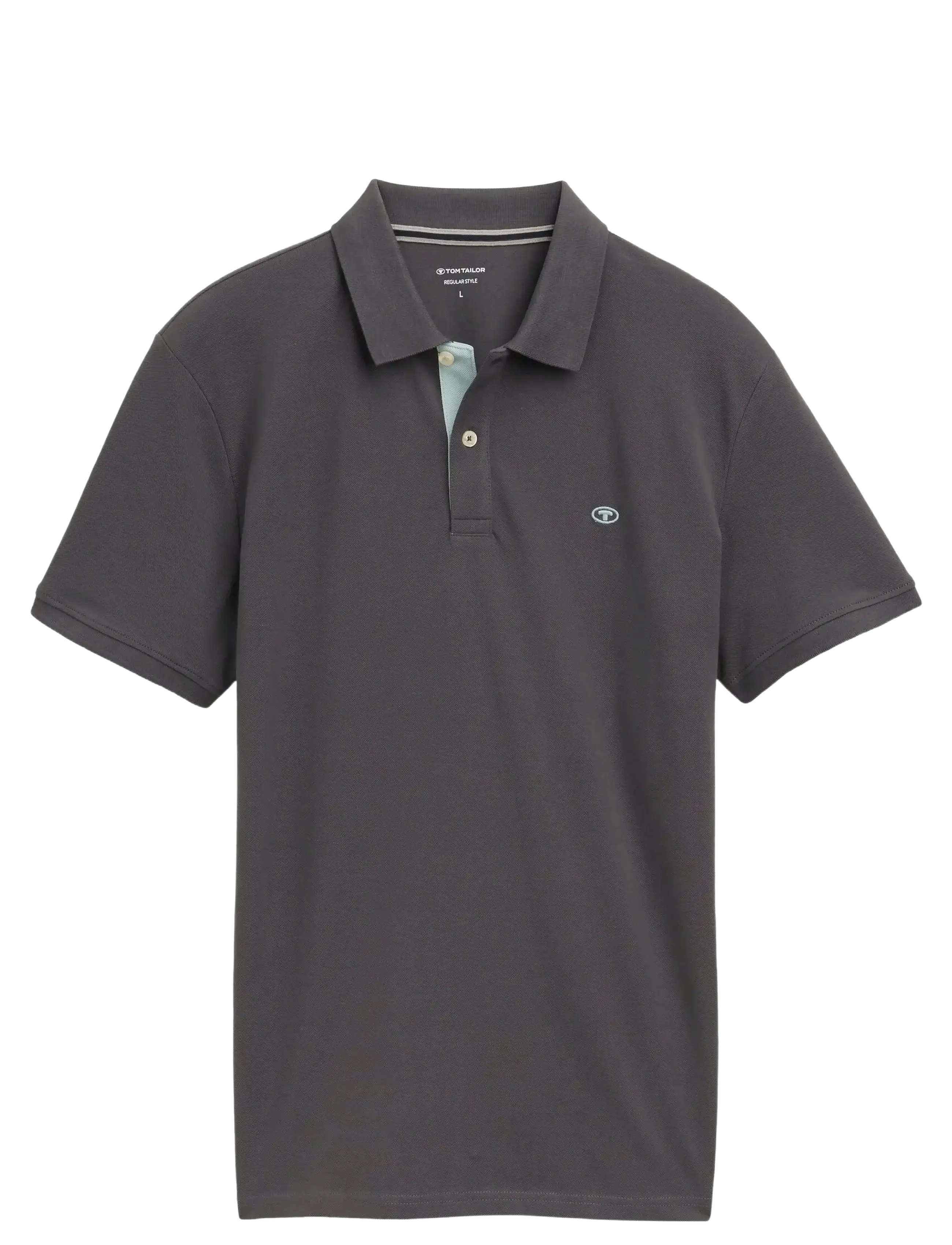 TOM TAILOR Basic Polo With Contrast Grau - XL - Herren
