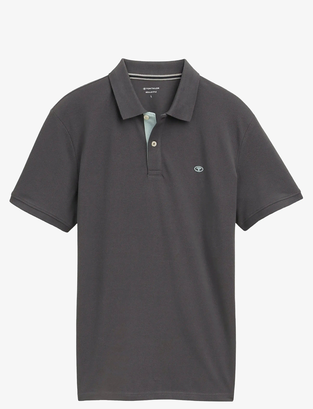 Tom Tailor - basic polo with contrast - die niedrigsten preise - dark shadow - 0