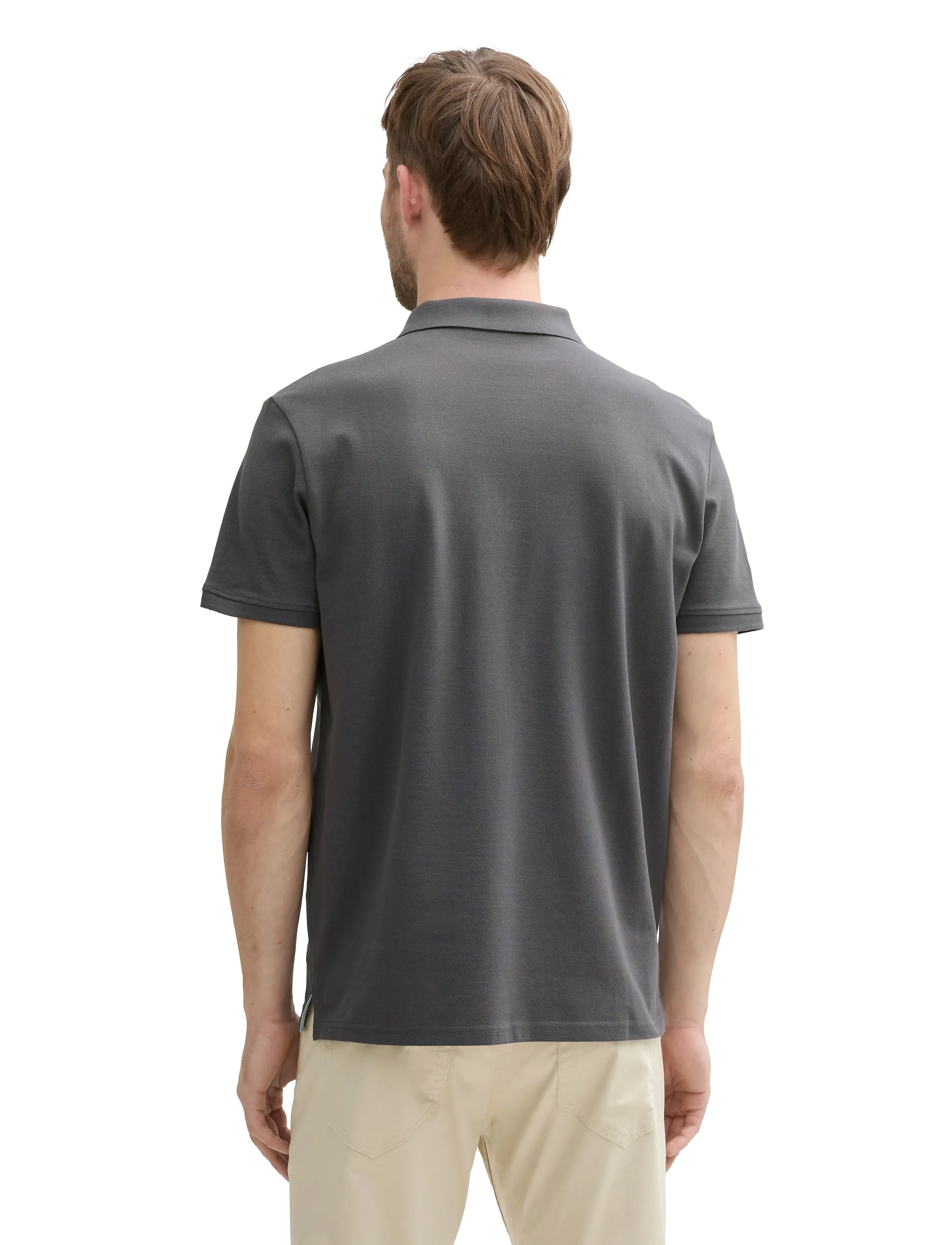Tom Tailor - basic polo with contrast - madalaimad hinnad - dark shadow - 2