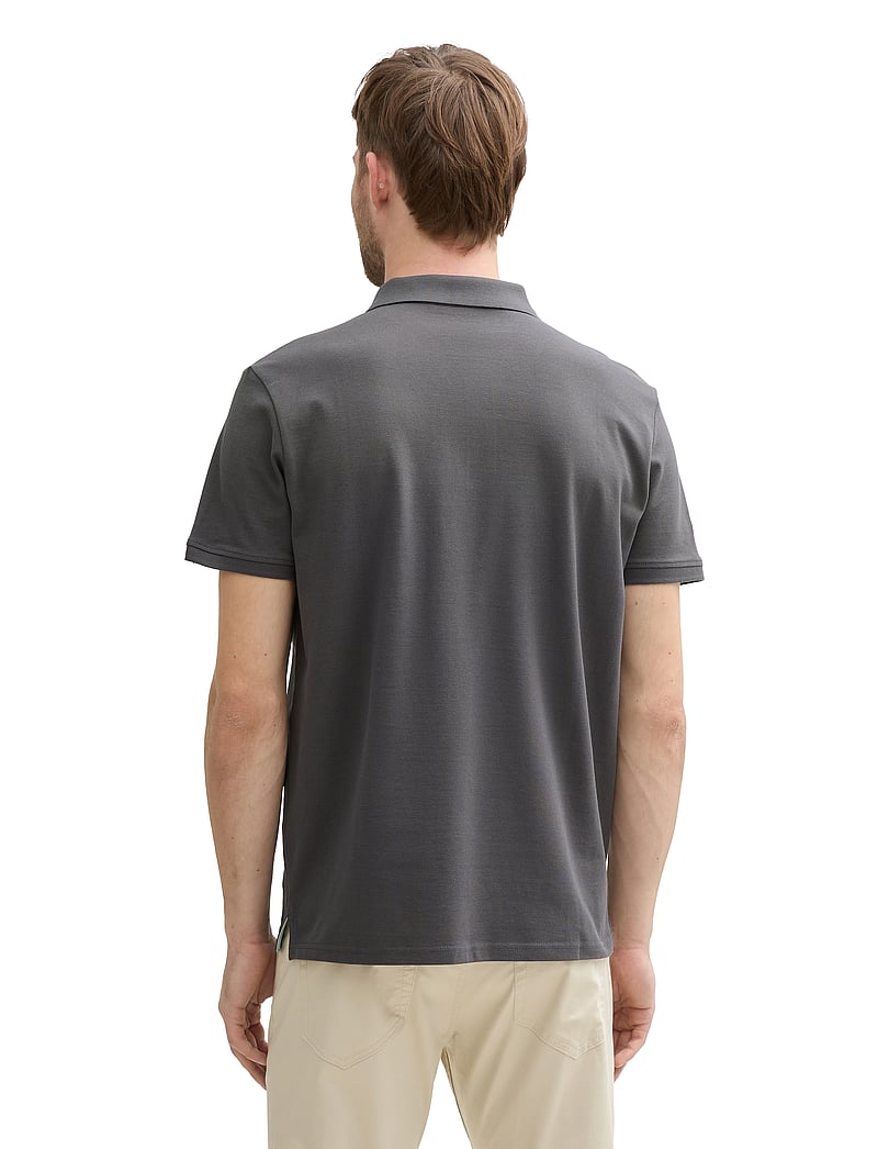 Tom Tailor - basic polo with contrast - kortærmede poloer - dark shadow - 2