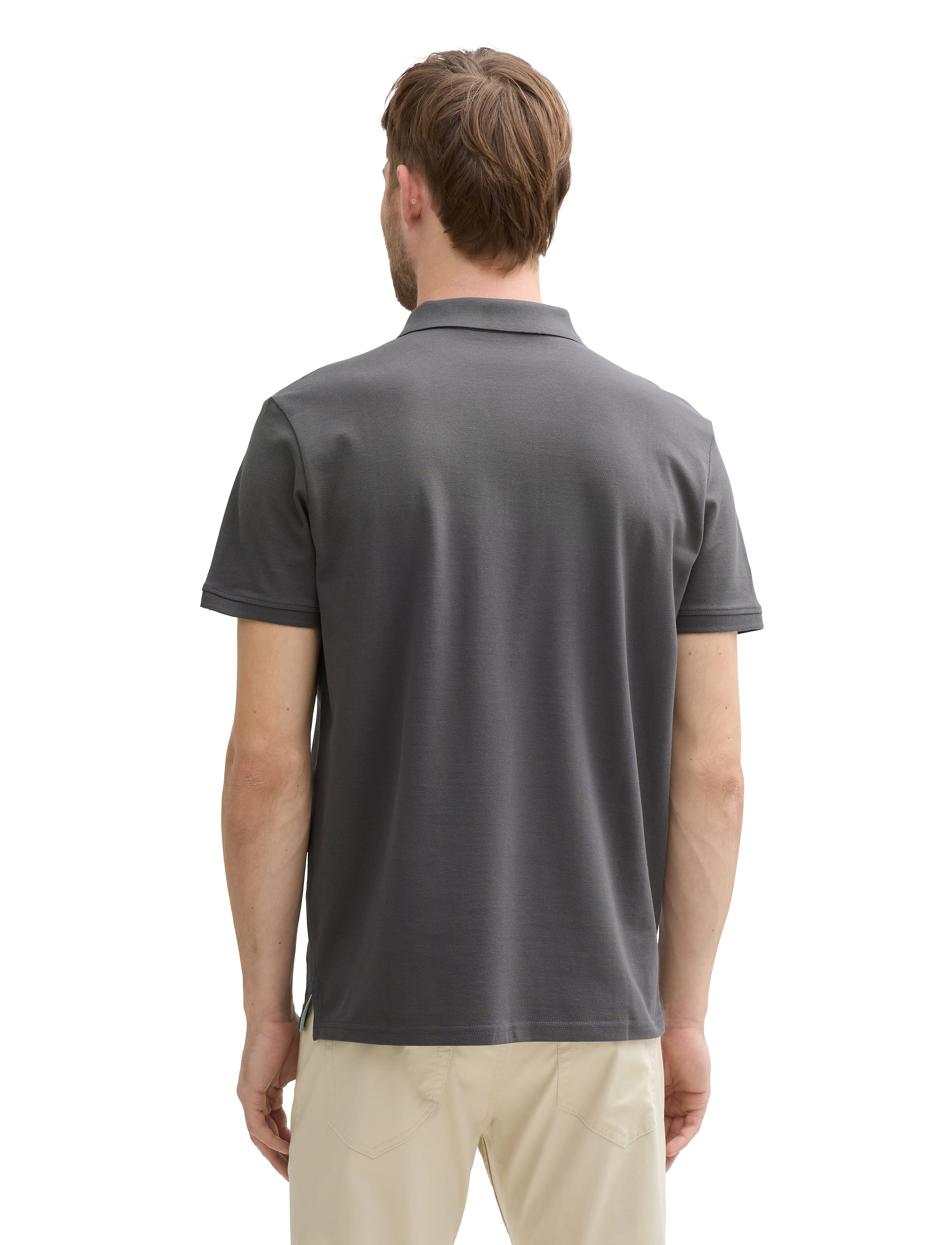 Tom Tailor - basic polo with contrast - short-sleeved polos - dark shadow - 3