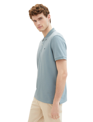 Tom Tailor - basic polo with contrast - laveste priser - grey mint - 1