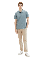Tom Tailor - basic polo with contrast - lowest prices - grey mint - 2