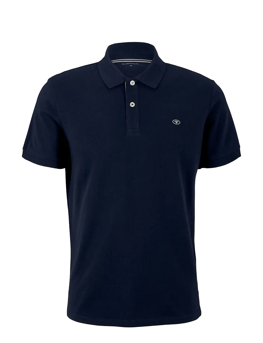 Tom Tailor - basic polo with contrast - lyhythihaiset - sky captain blue - 1