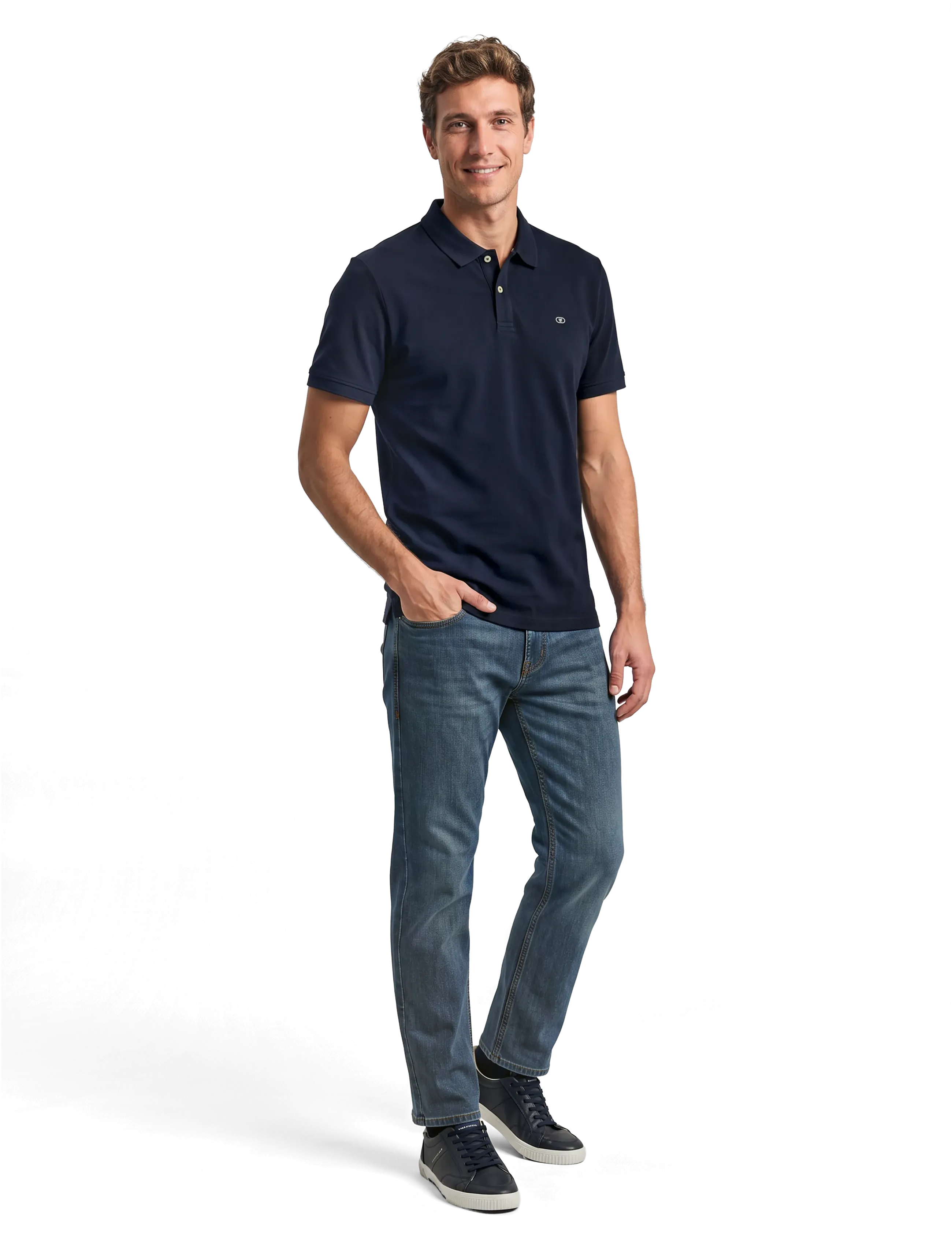 Tom Tailor - basic polo with contrast - die niedrigsten preise - sky captain blue - 4