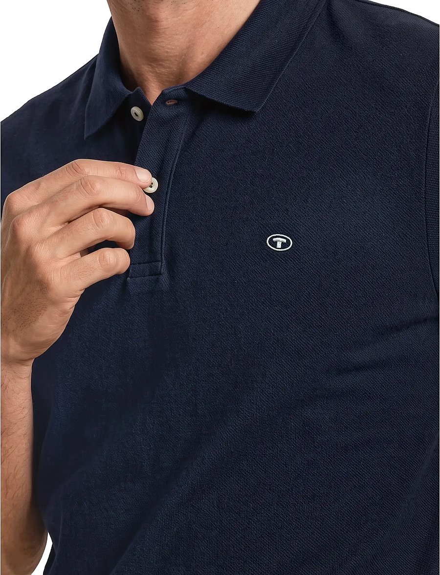 Tom Tailor - basic polo with contrast - kurzärmelig - sky captain blue - 5