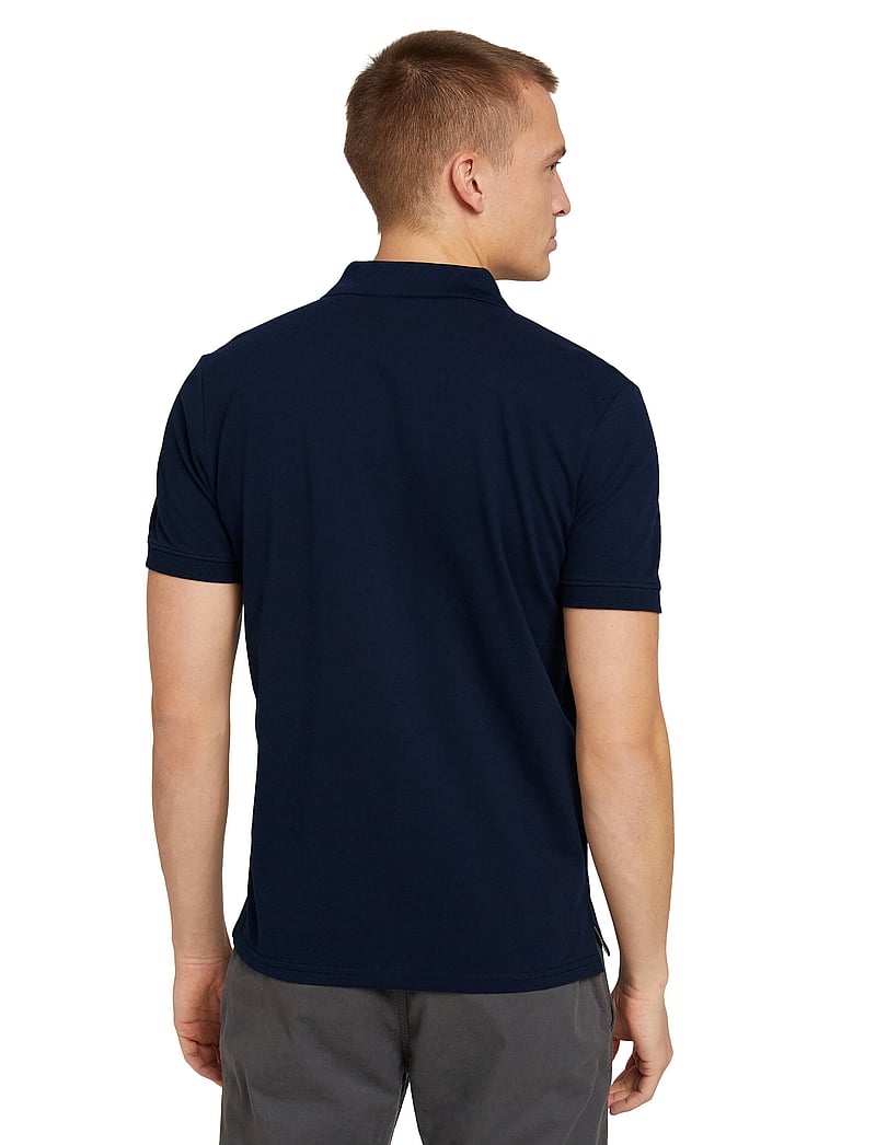 Tom Tailor - basic polo with contrast - kortærmede poloer - sky captain blue - 5