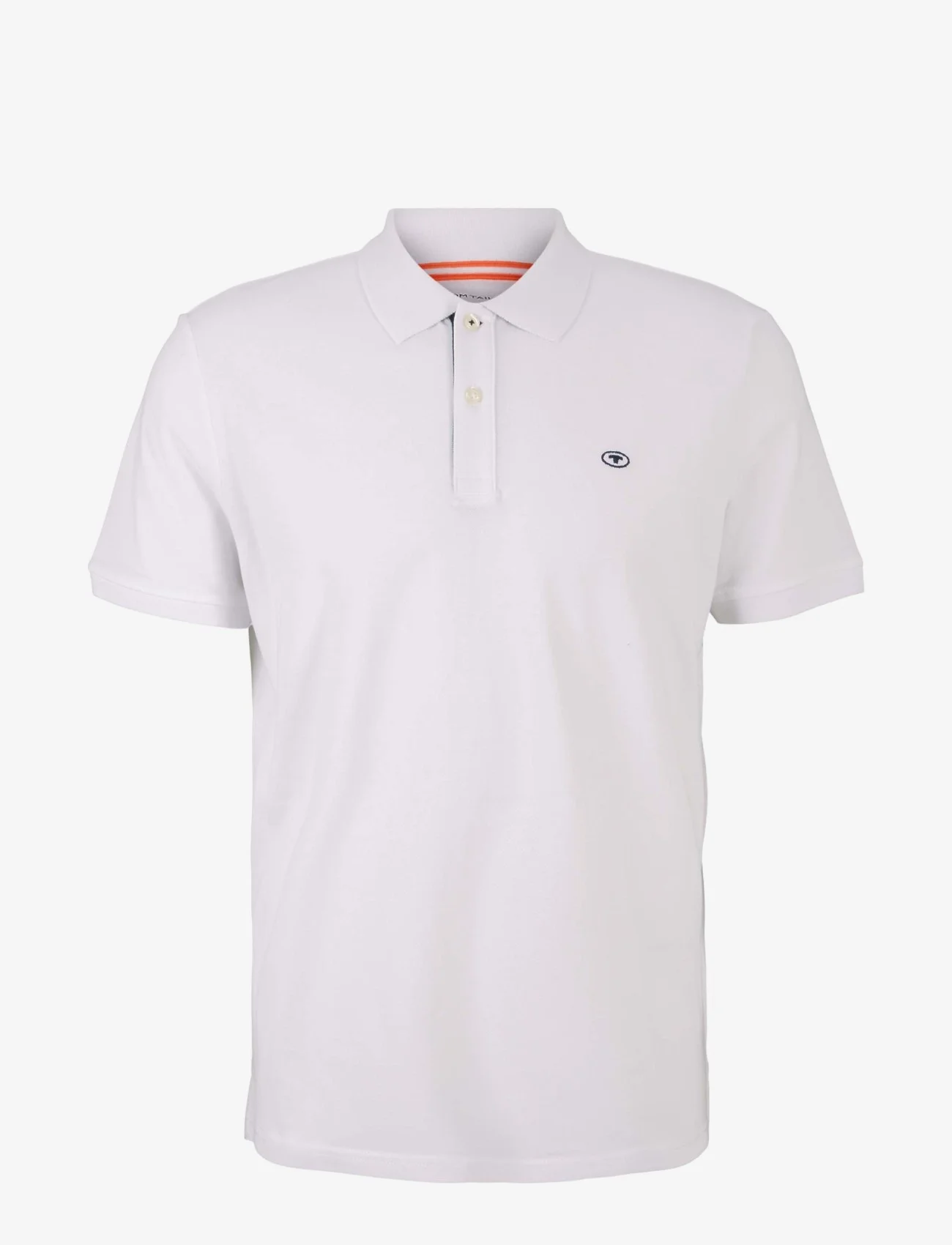 Tom Tailor - basic polo with contrast - alhaisimmat hinnat - white - 0