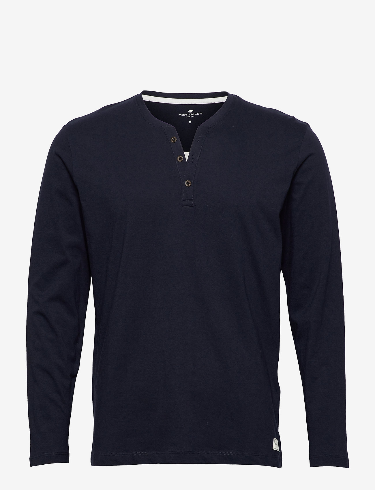 henley shirt with contrast details - SKY CAPTAIN