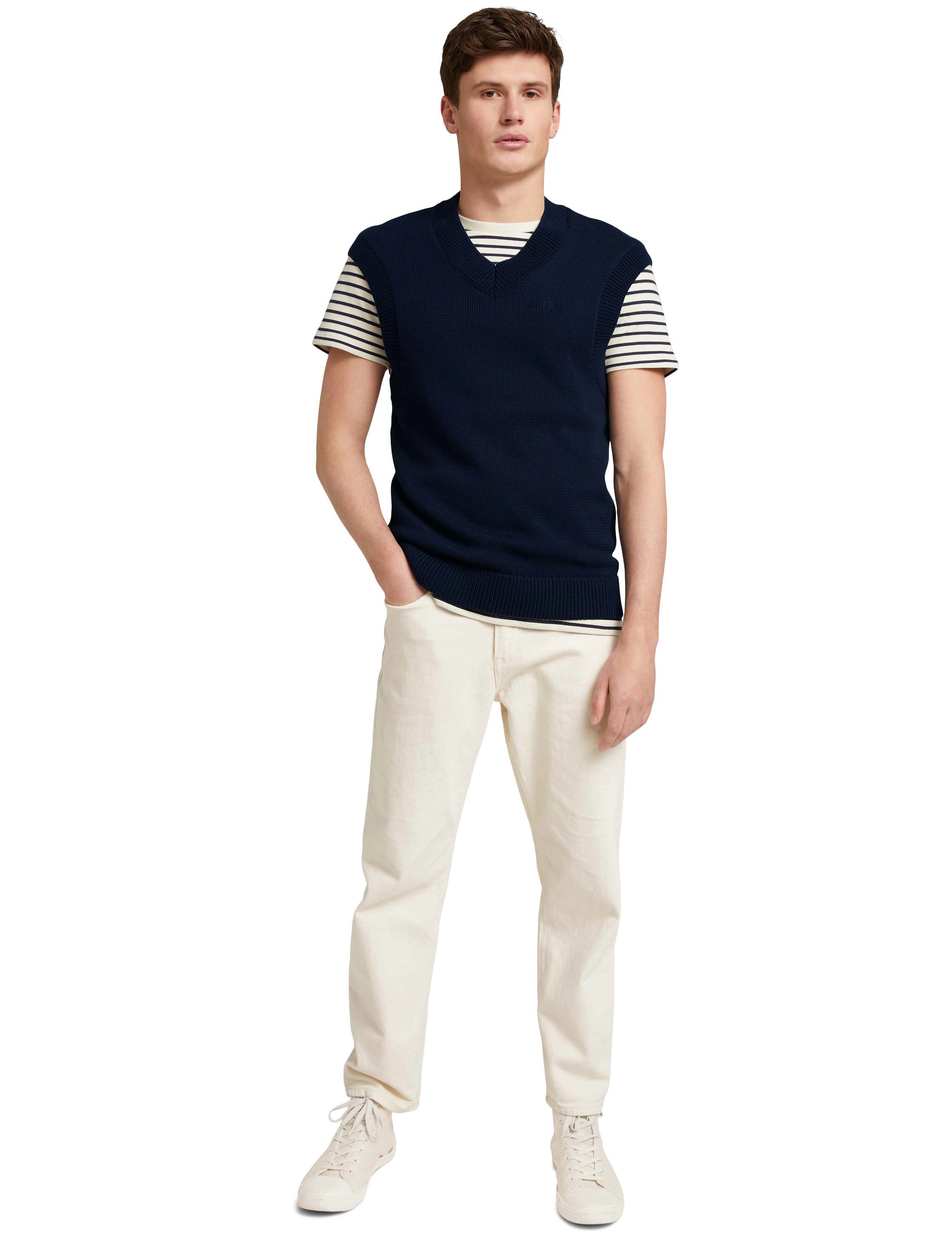 Tom Tailor - knitted pullunder - sky captain blue - 3