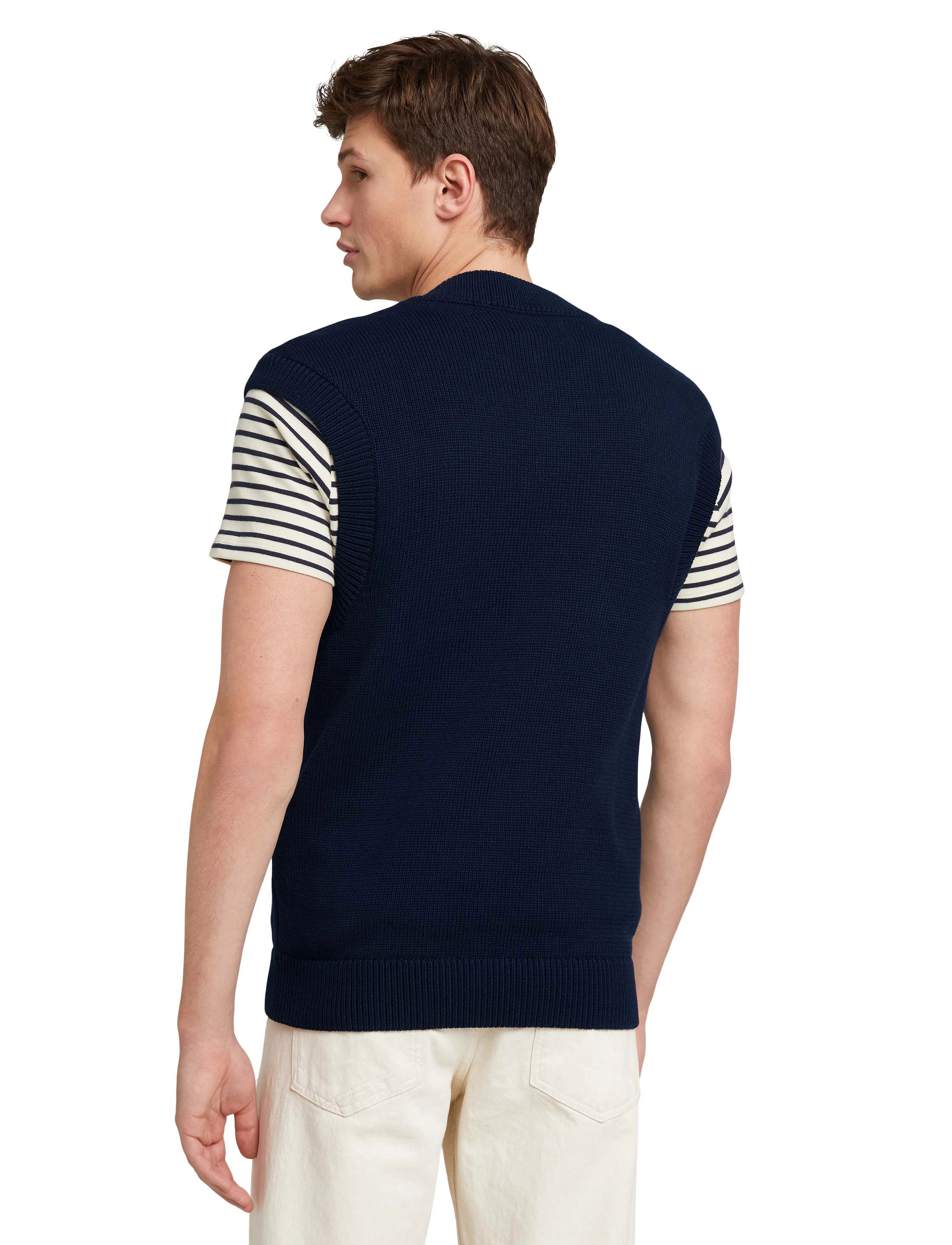 Tom Tailor - knitted pullunder - sky captain blue - 4