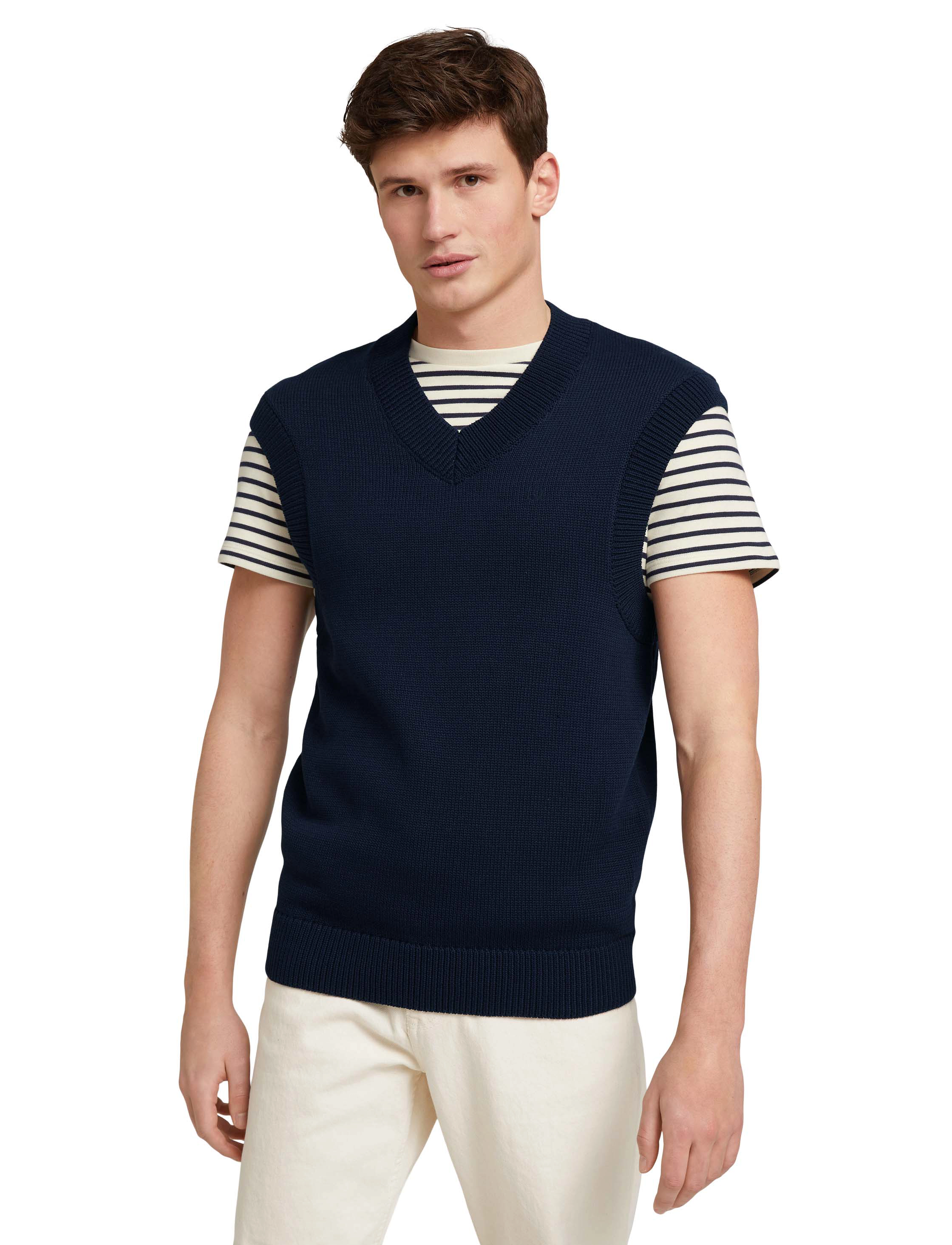 Tom Tailor - knitted pullunder - sky captain blue - 5