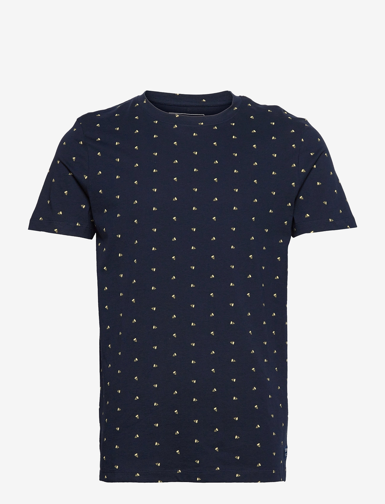 Tom Tailor - allover printed t-shirt - navy abstract flower print - 0