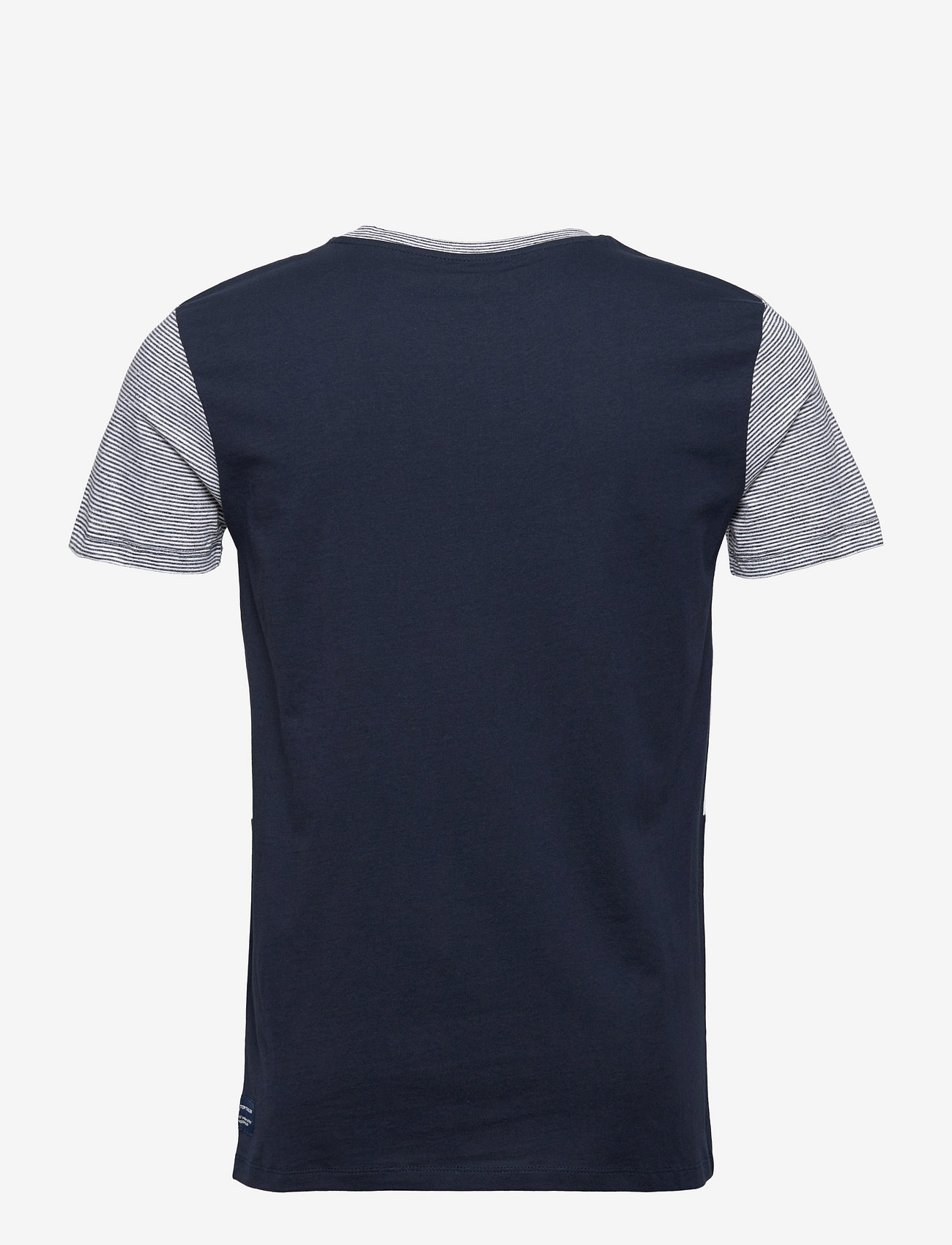 Tom Tailor - structured t-shirt with cutline - sky captain blue - 1