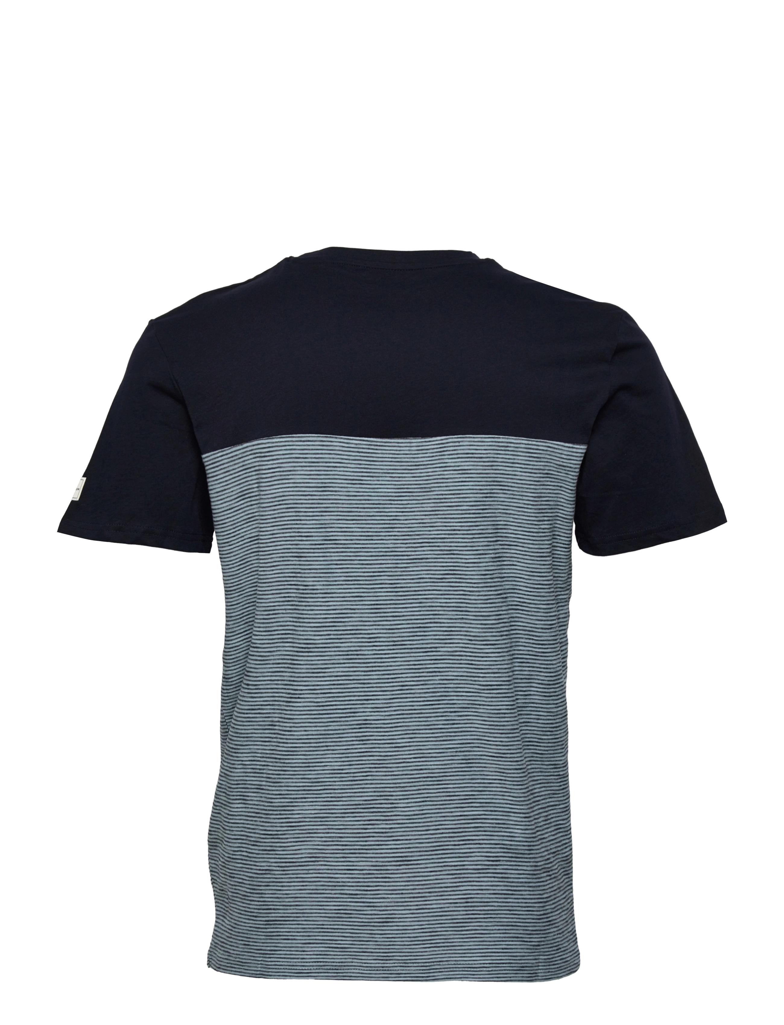 Tom Tailor - striped t-shirt with cutline - sky captain blue - 1