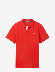basic polo with contrast, Tom Tailor