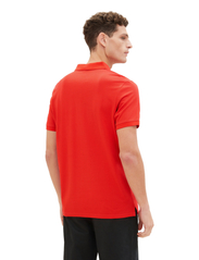 Tom Tailor - basic polo with contrast - laveste priser - basic red - 3