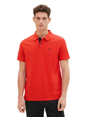 Tom Tailor - basic polo with contrast - die niedrigsten preise - basic red - 5