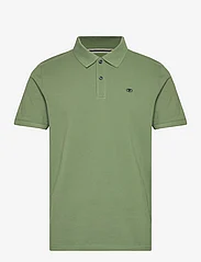 Tom Tailor - basic polo with contrast - alhaisimmat hinnat - dull moss green - 0