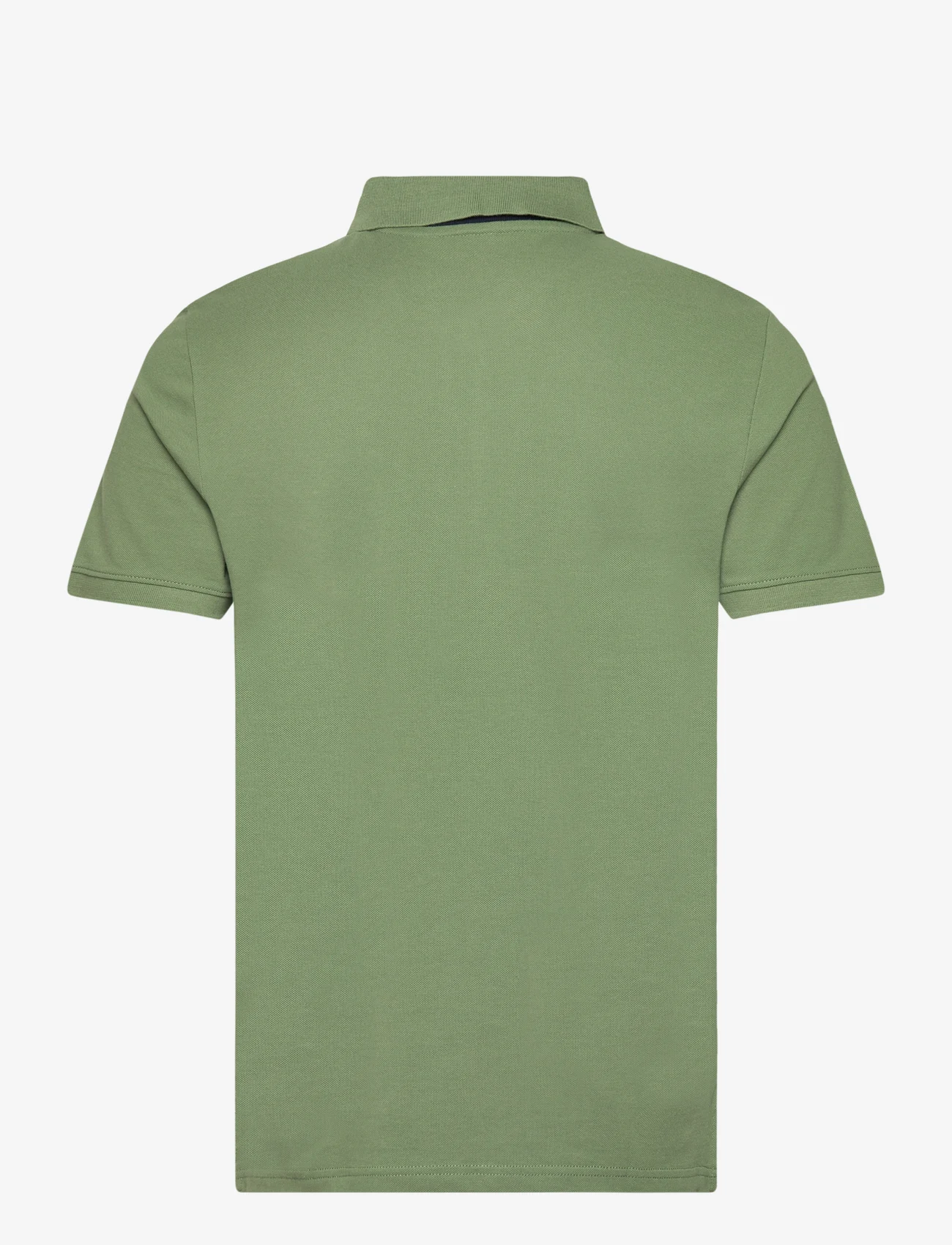 Tom Tailor - basic polo with contrast - die niedrigsten preise - dull moss green - 1