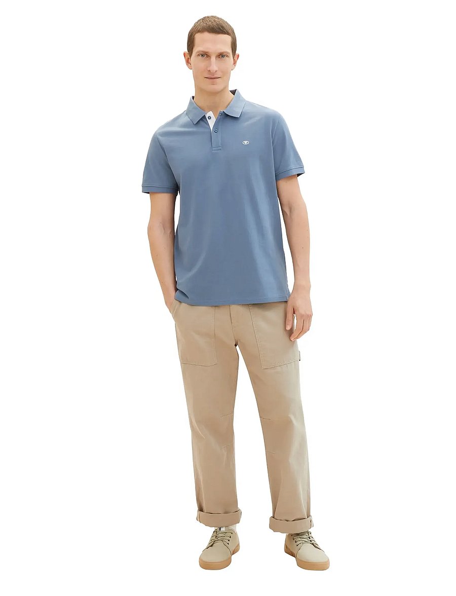 Tom Tailor - basic polo with contrast - kurzärmelig - gravel grey - 2