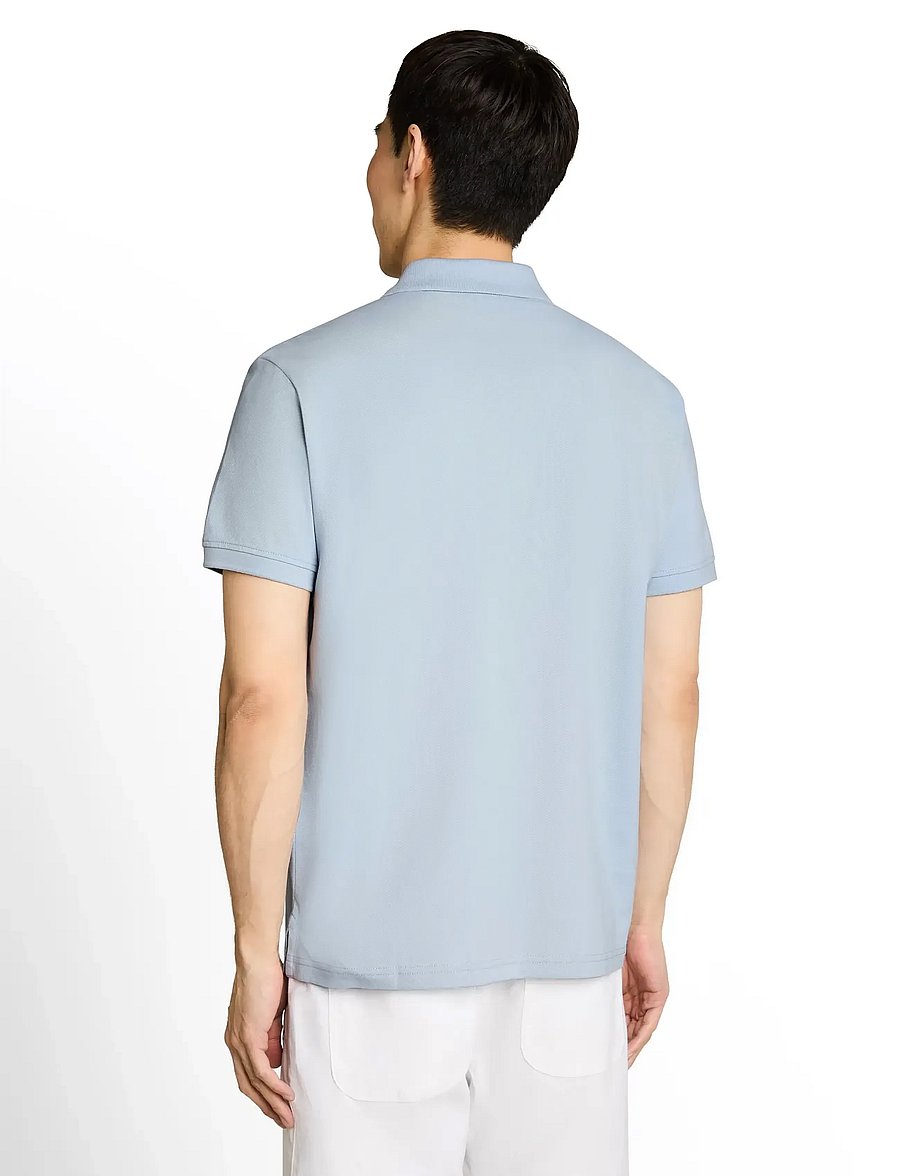 Tom Tailor - basic polo with contrast - kurzärmelig - light blue grey - 2