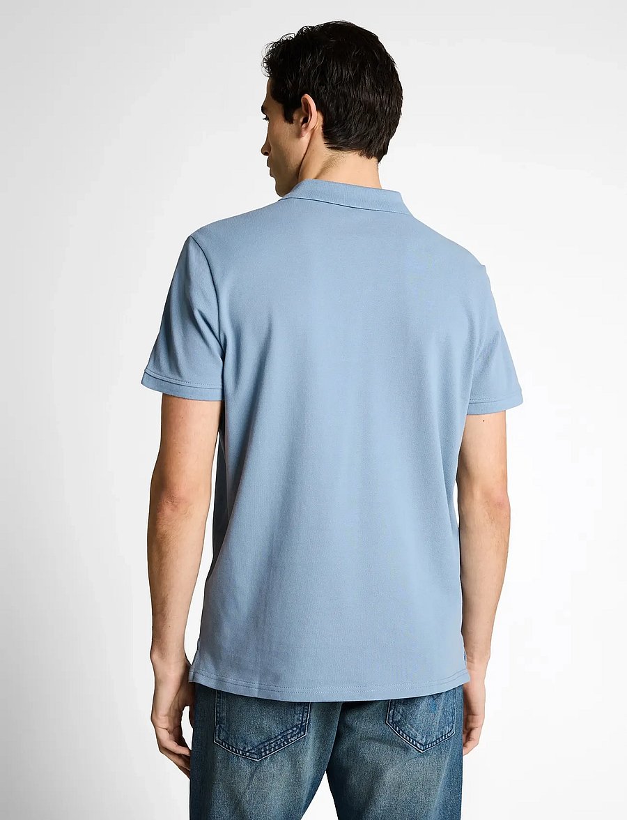 Tom Tailor - basic polo with contrast - kurzärmelig - mountain spring blue - 2