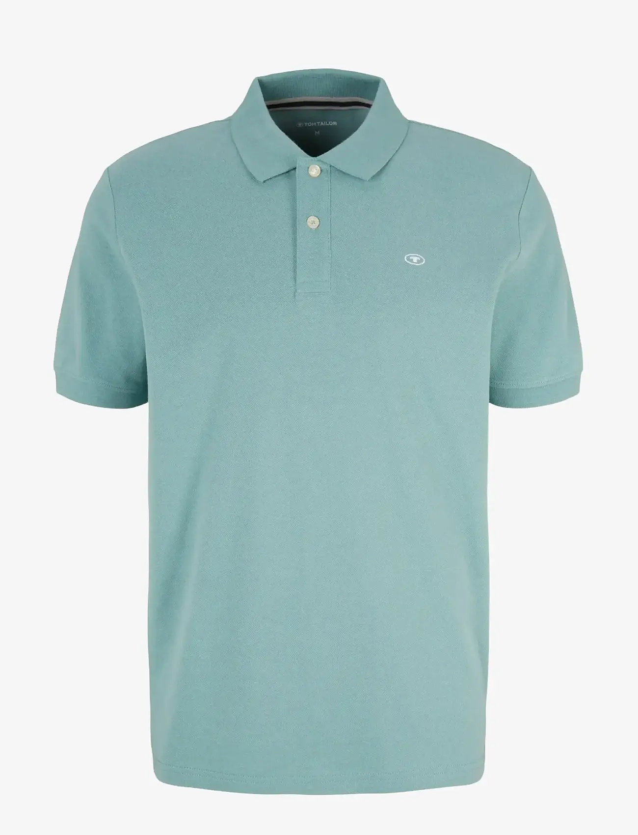 Tom Tailor - basic polo with contrast - kortärmade pikéer - salvia - 1