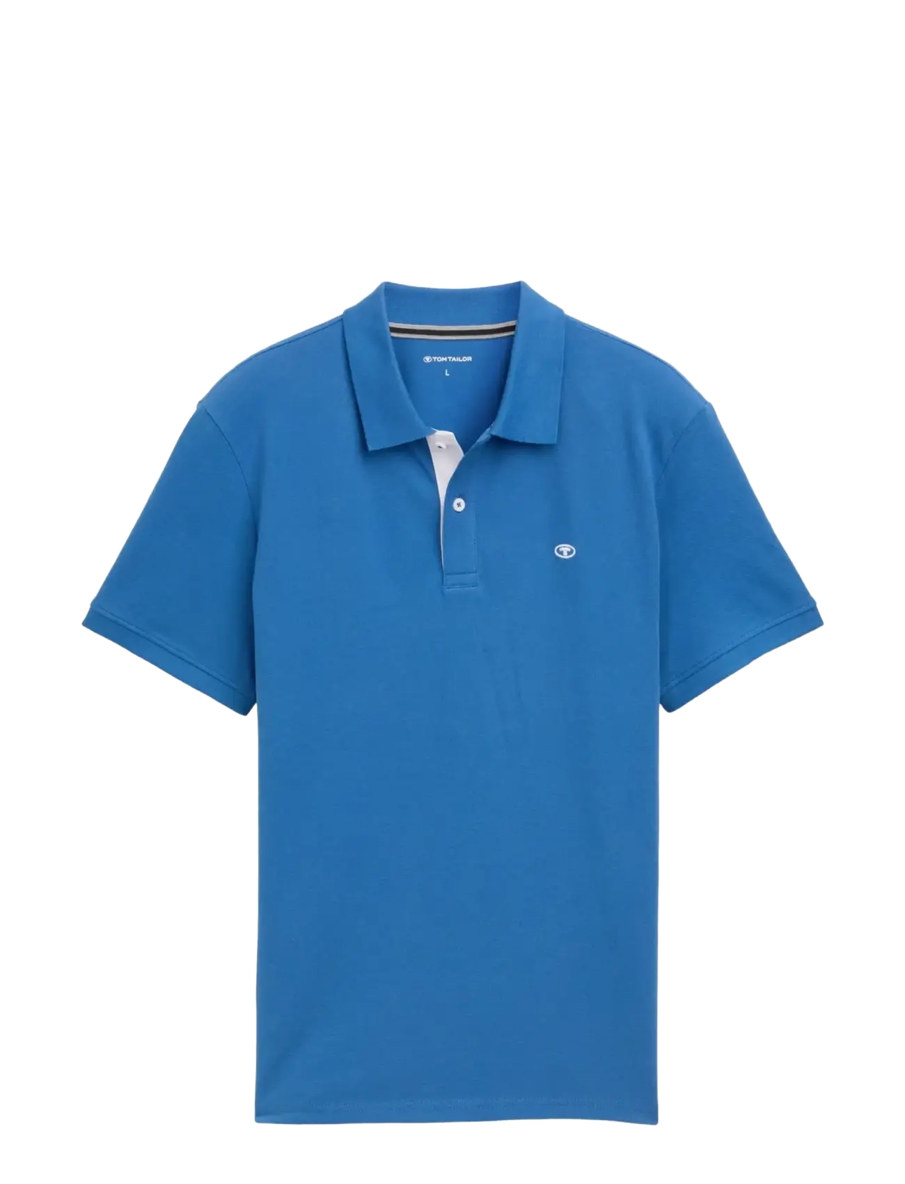 TOM TAILOR Basic Polo With Contrast Blau - S - Herren