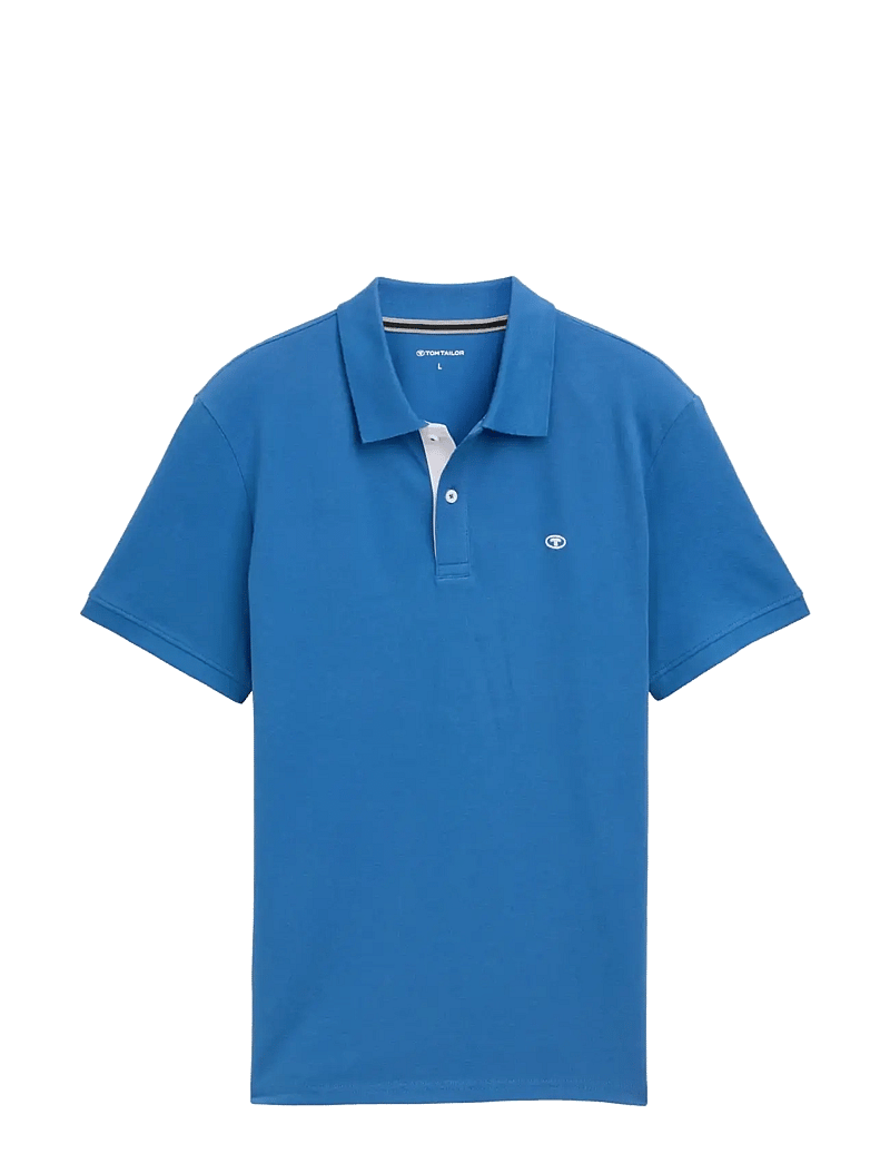 Tom Tailor - basic polo with contrast - kurzärmelig - sapphire blue - 1