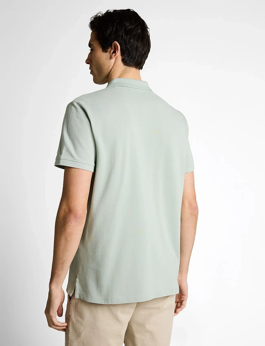 Tom Tailor - basic polo with contrast - lühikeste varrukatega polod - soft greyish green - 2