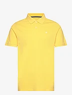 basic polo with contrast - SUNNY YELLOW
