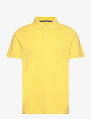 Tom Tailor - basic polo with contrast - laveste priser - sunny yellow - 0
