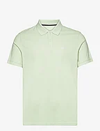 basic polo with contrast - TENDER SEA GREEN