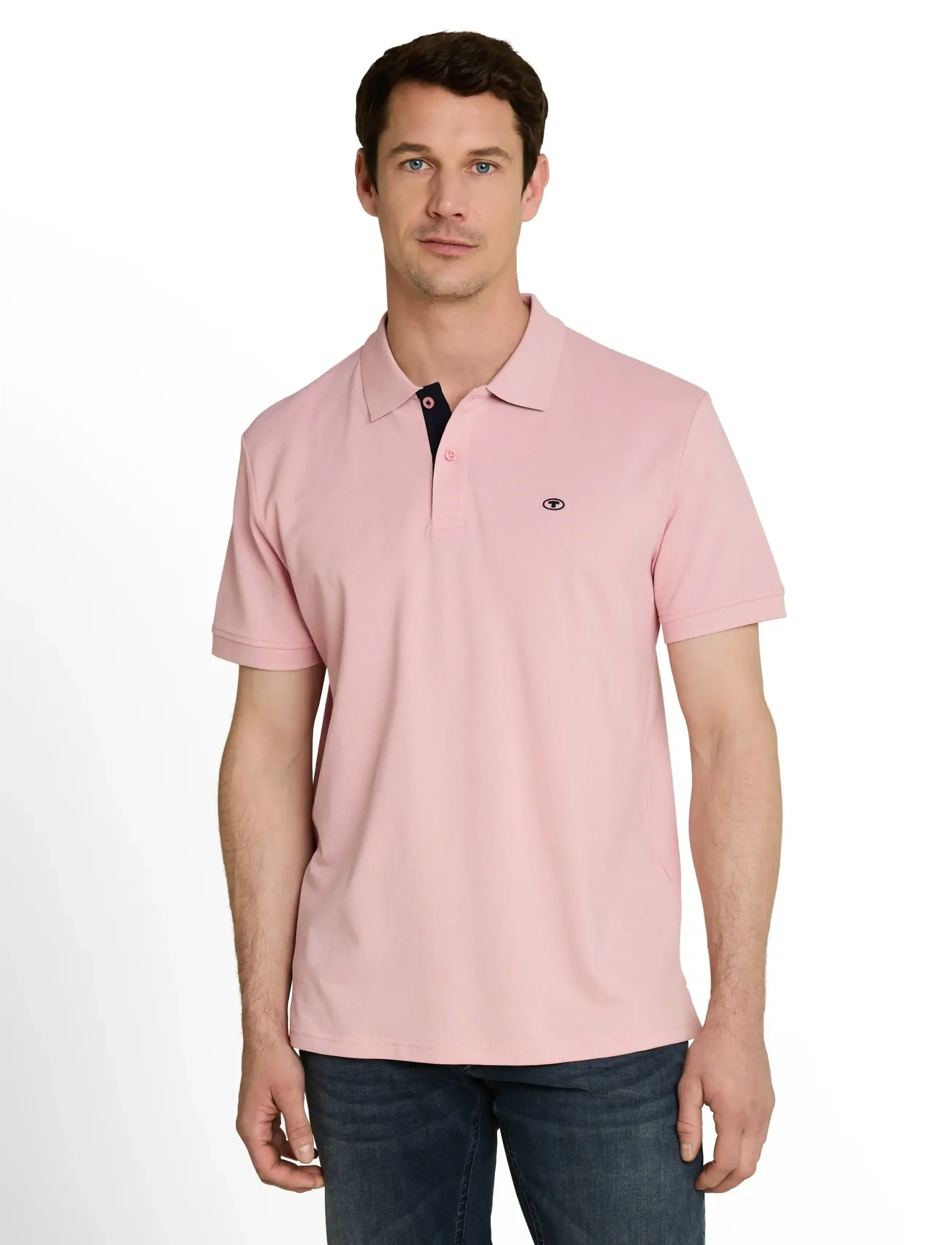 Tom Tailor - basic polo with contrast - short-sleeved polos - twinkle pink - 3