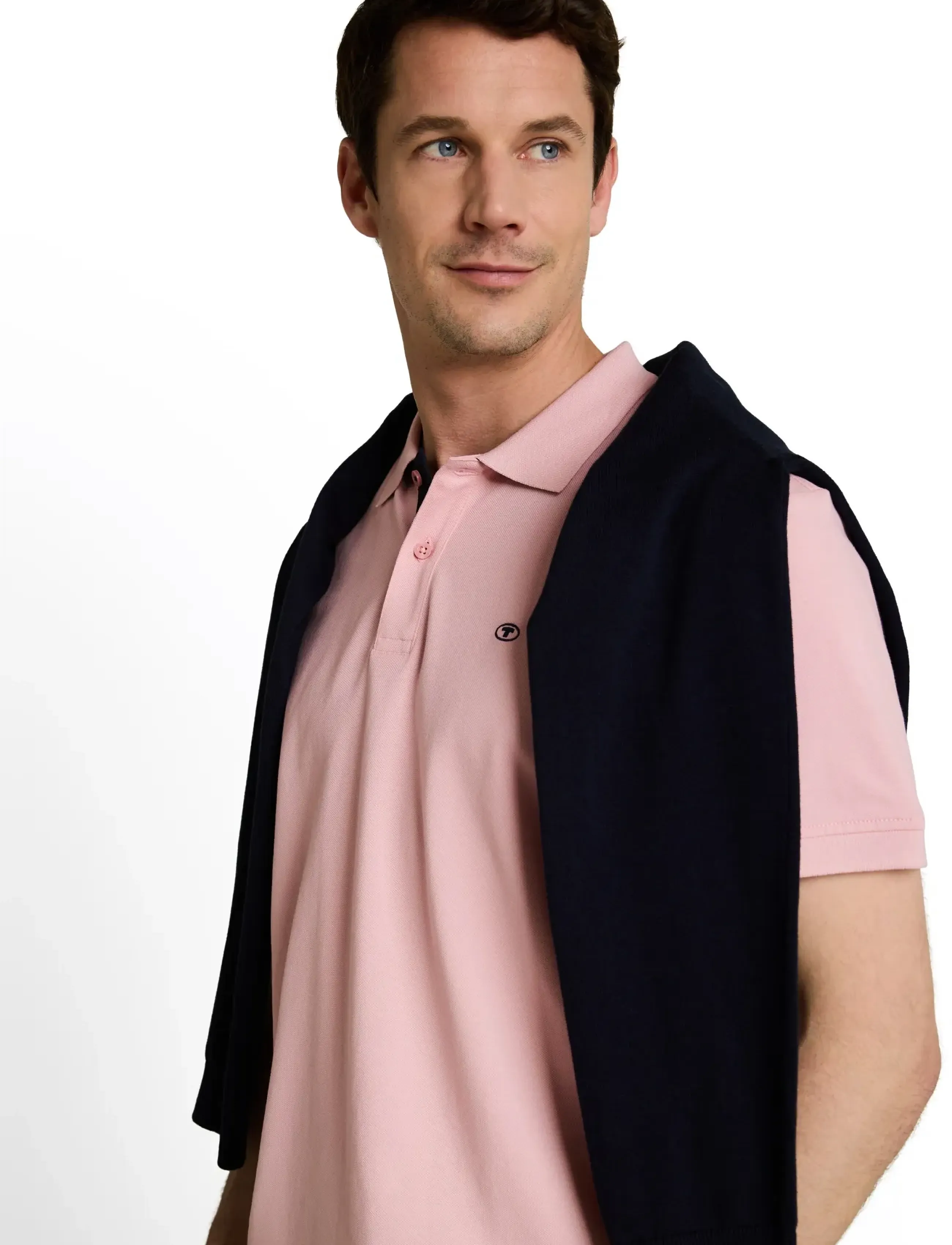 Tom Tailor - basic polo with contrast - lägsta priserna - twinkle pink - 4