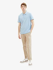 Tom Tailor - basic polo with contrast - lägsta priserna - washed out middle blue - 3