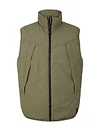 padded vest - DUSTY OLIVE GREEN