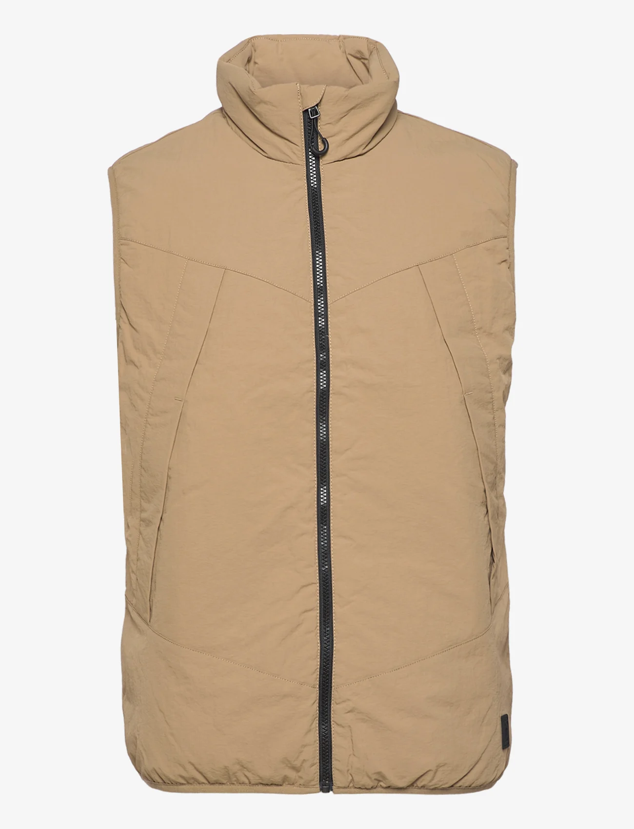 Tom Tailor - padded vest - liivit - splashed clay beige - 0