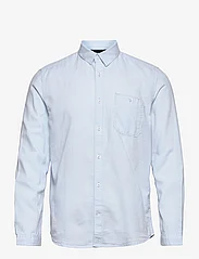 Tom Tailor - structured shirt - laveste priser - light blue white structure - 0