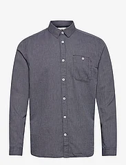Tom Tailor - structured shirt - basic skjortor - navy white structure - 0