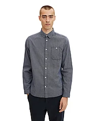 Tom Tailor - structured shirt - basic skjortor - navy white structure - 5