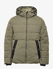 Tom Tailor - mat mix puffer jacket - winter jackets - dusty olive green - 0