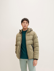 Tom Tailor - mat mix puffer jacket - winter jackets - dusty olive green - 7