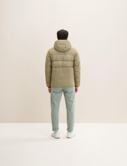 Tom Tailor - mat mix puffer jacket - winter jackets - dusty olive green - 8